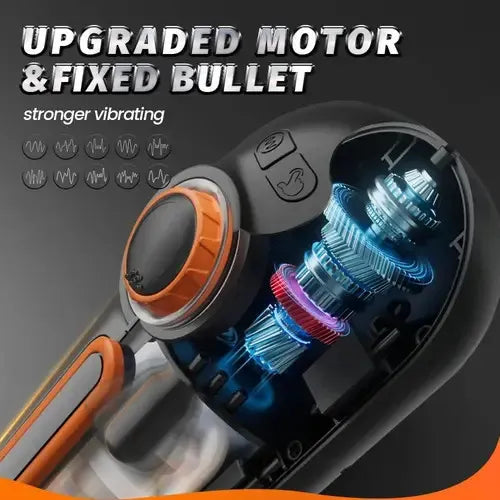 10 Tlaky 10 Vibrace 3 Sací ohřívač Mužský masturbátor