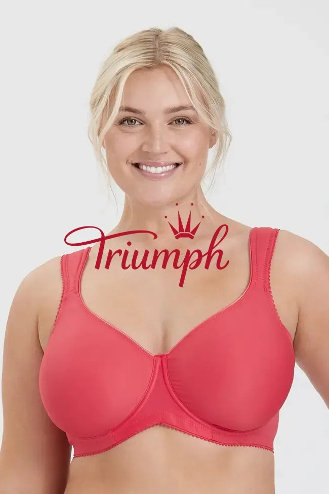 Triumph - (4 szt.) Biustonosz push-up prosty z dużymi miseczkami